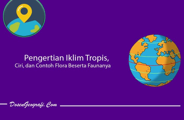 indonesia berada di wilayah tropis yang memiliki ciri berikut yaitu terbaru